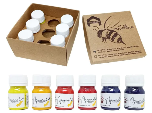 KIT DE AQUARELA  25 G C/6 CORES - Imagem 2