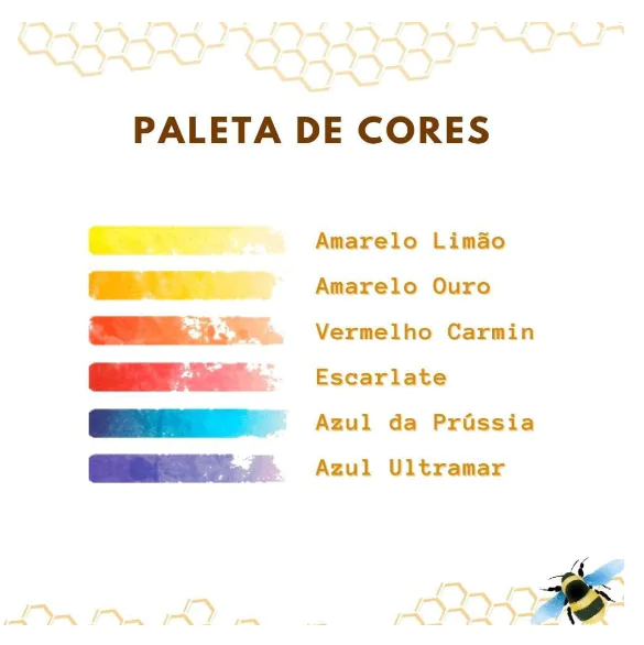 KIT DE AQUARELA  25 G C/6 CORES - Imagem 4