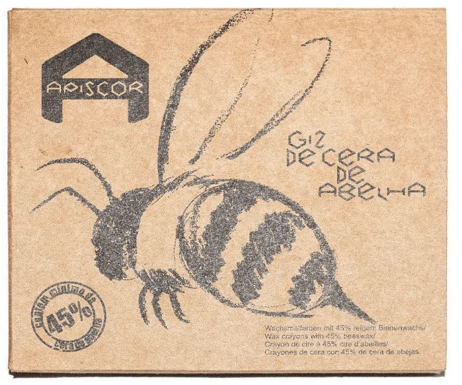 GIZ DE CERA DE ABELHA BASTÃO 8 CORES SORTIDAS