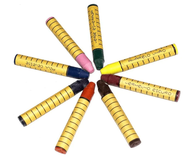 GIZ DE CERA DE ABELHA BASTÃO 8 CORES SORTIDAS - Imagem 3