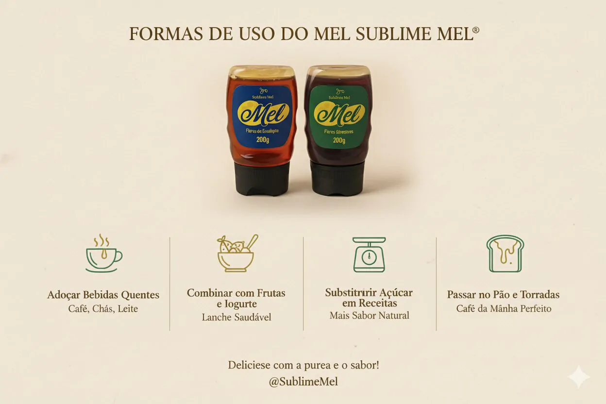 Mel Puro de Flores Silvestres e Eucalipto– 200g Combo– Sublime Mel® - Imagem 3