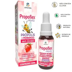 Extrato Aquoso Kids Própolis Morango Propoflex 30 ML- Apis Vida