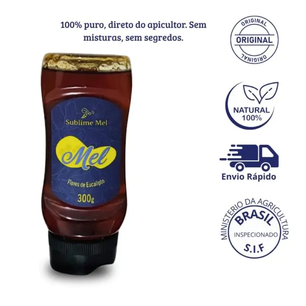 MEL DE FLORES DE EUCALIPTO 300g - SUBLIME MEL - Imagem 5