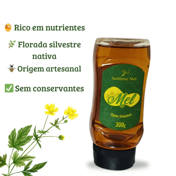 Mel de Flores Silvestres 300g | Natural, Versátil e Puro – Sublime Mel® - Imagem 3