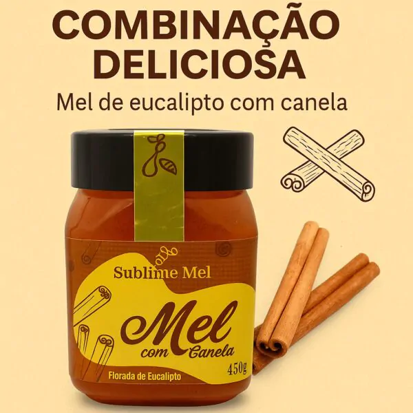 Mel Composto com Canela 450 G - Imagem 4