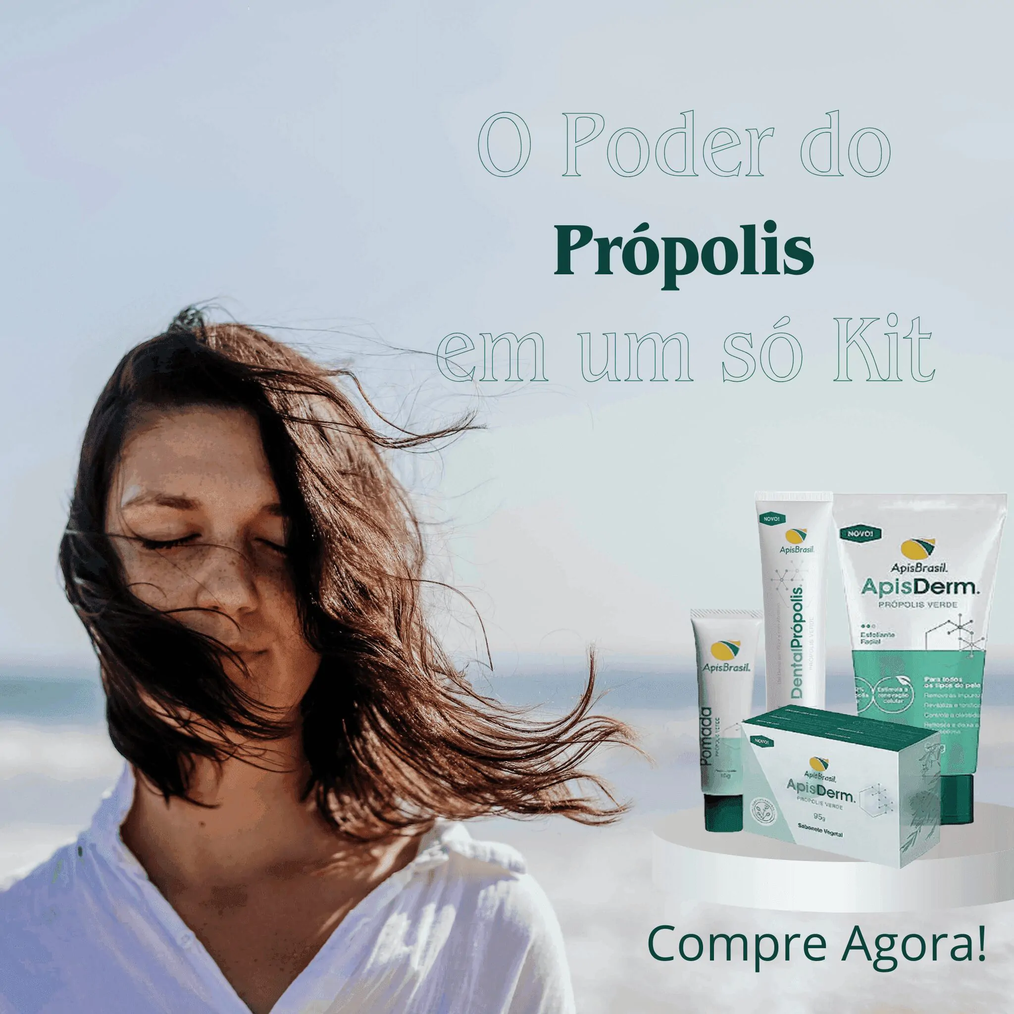 Kit Skincare 4 em 1 Apis Brasil | Sabonete, Esfoliante, Pomada e Gel Dental Própolis | Cuidado Completo - Imagem 3
