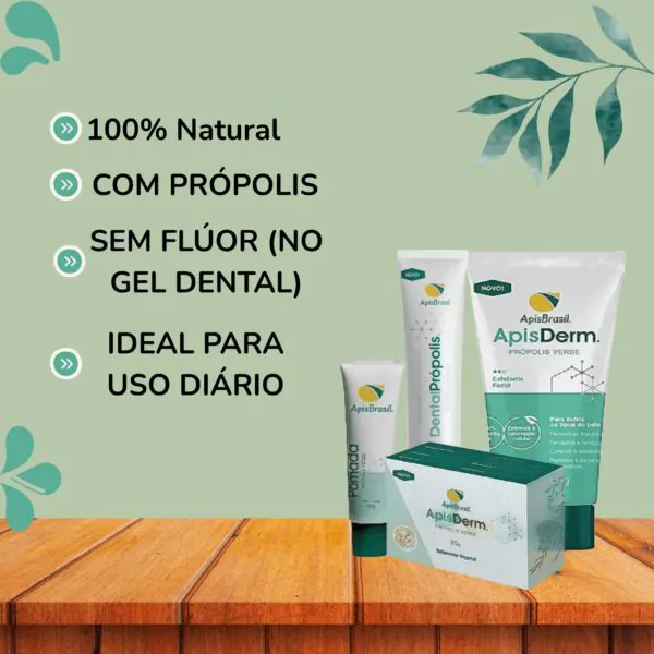 Kit Skincare 4 em 1 Apis Brasil | Sabonete, Esfoliante, Pomada e Gel Dental Própolis | Cuidado Completo - Imagem 4
